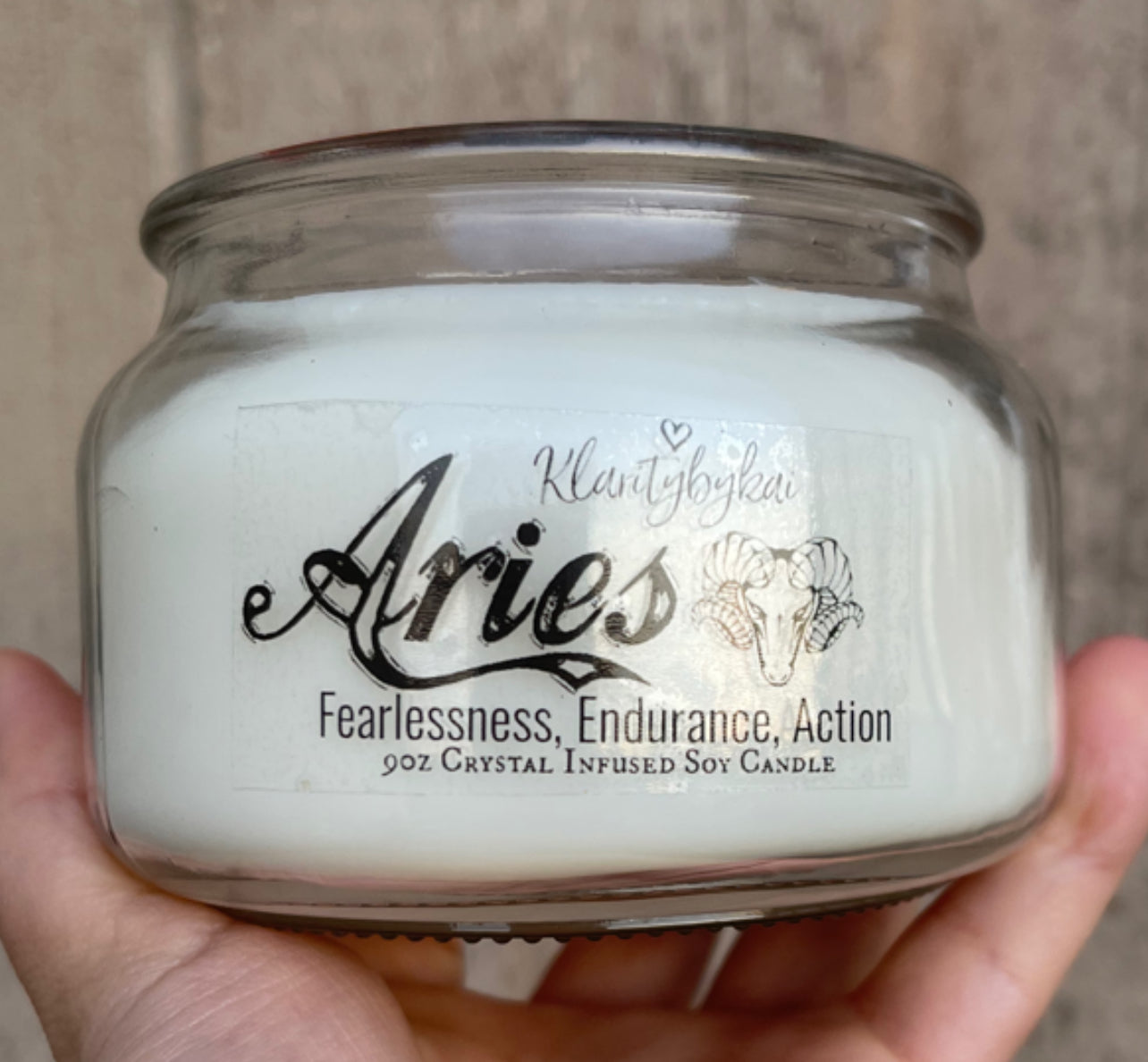 ARIES♈️ Red Jasper Intention 8oz Candle