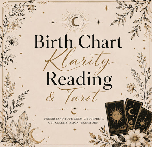 Birth Chart Klarity Read + Tarot